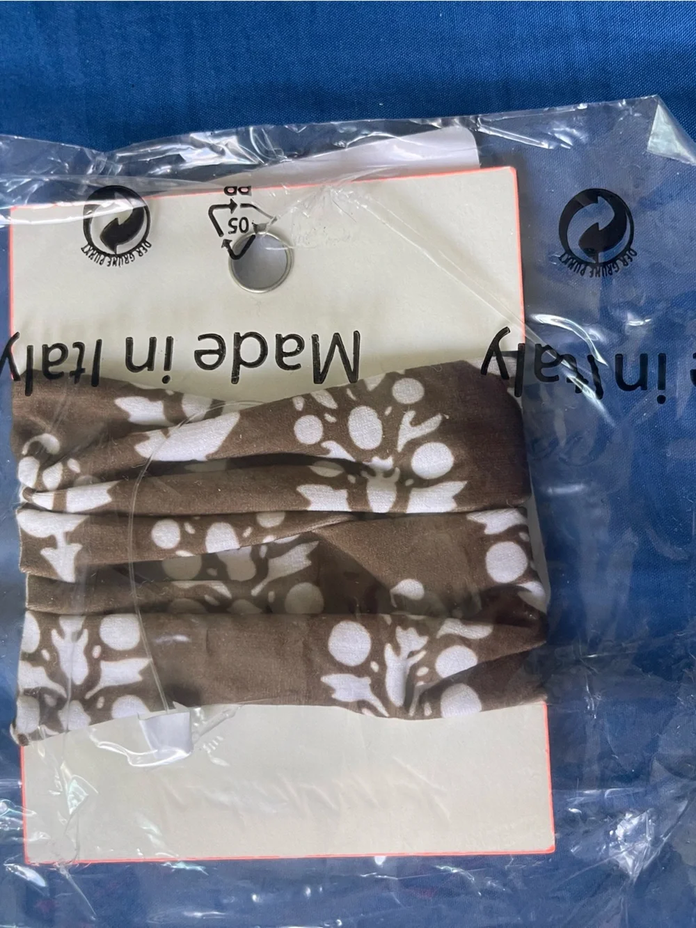 FP Movement by Free People Rumble Hair Tie Brown small logos NWT